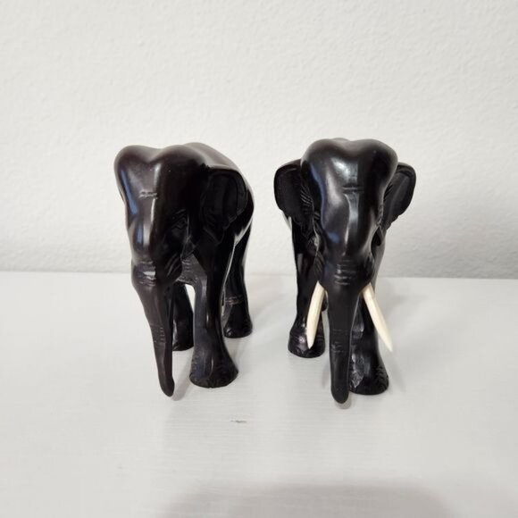 Elephant Resin Cute Lucky Figurines Statue Sculpture Art Home Decor - Picture 2 of 15